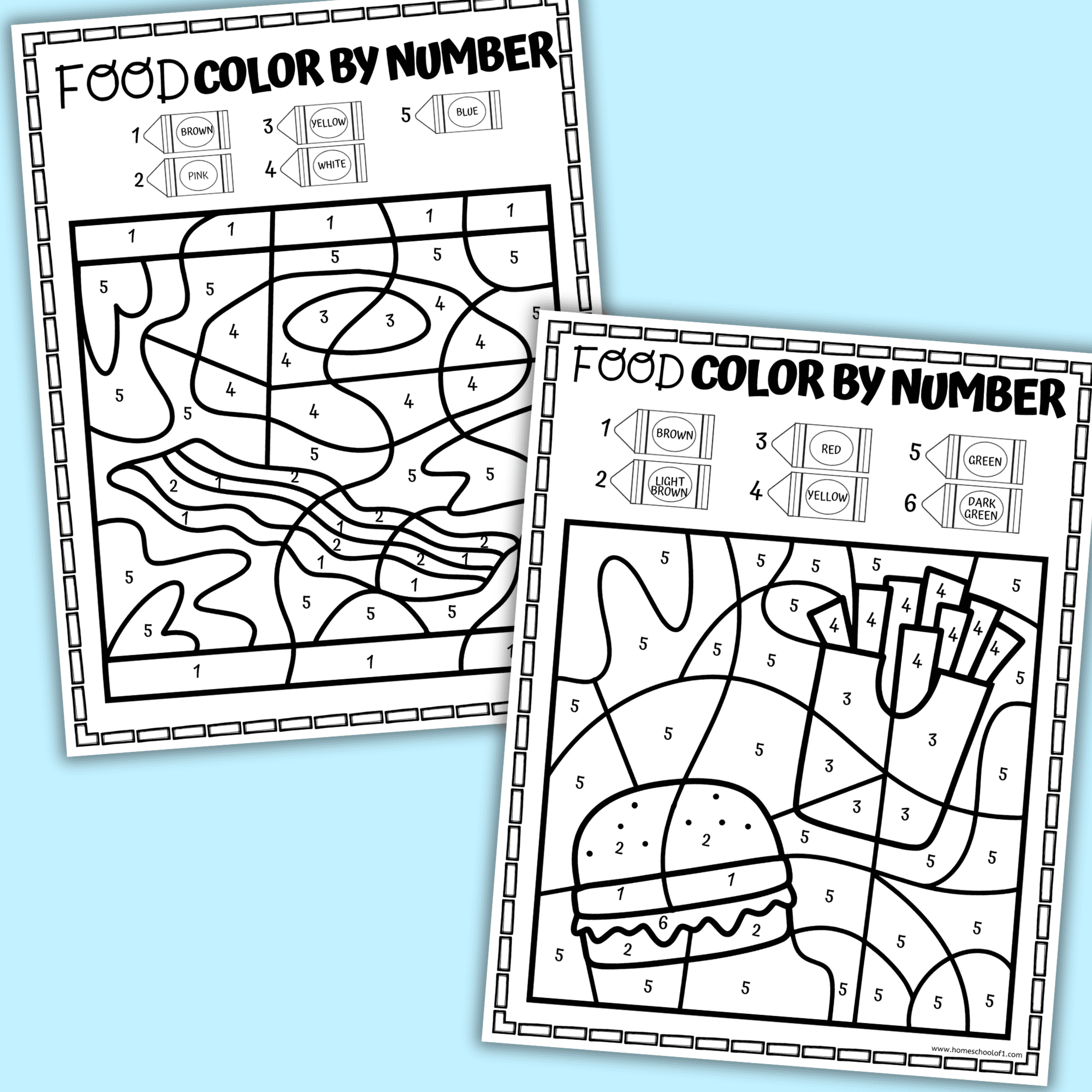 Food Color By Number Worksheets Printable Coloring Pages Winter Color By Number Pages K12 Math Worksheets