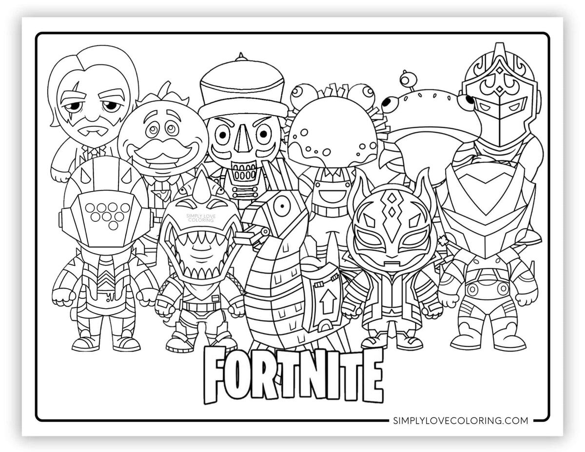 Fortnite Coloring Pages Free PDF Printables Fortnite Coloring Pages Free PDF Printables