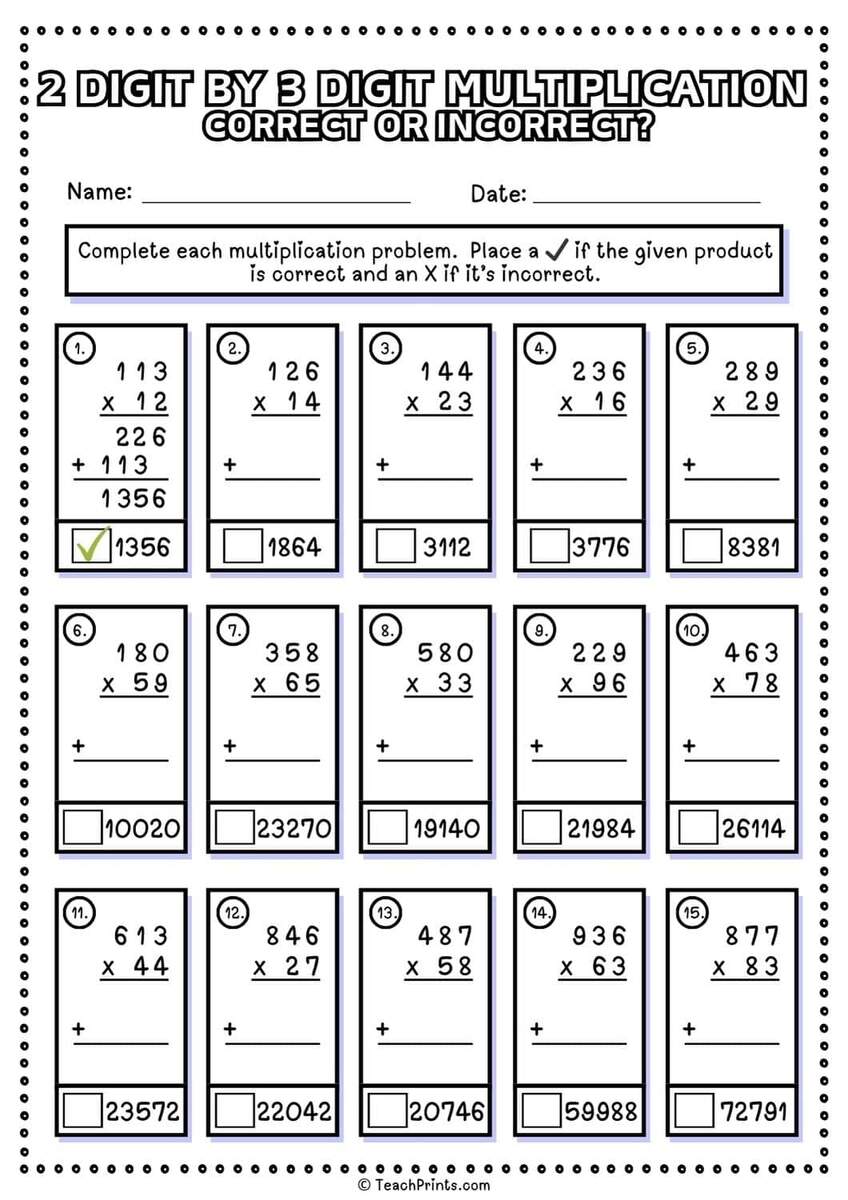 Free 3rd Grade Daily Math Worksheets