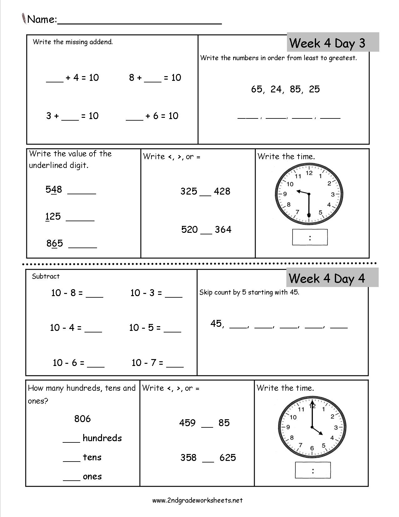 Free Penguin Math Worksheets For Second Grade Second Grade Teaching Blog
