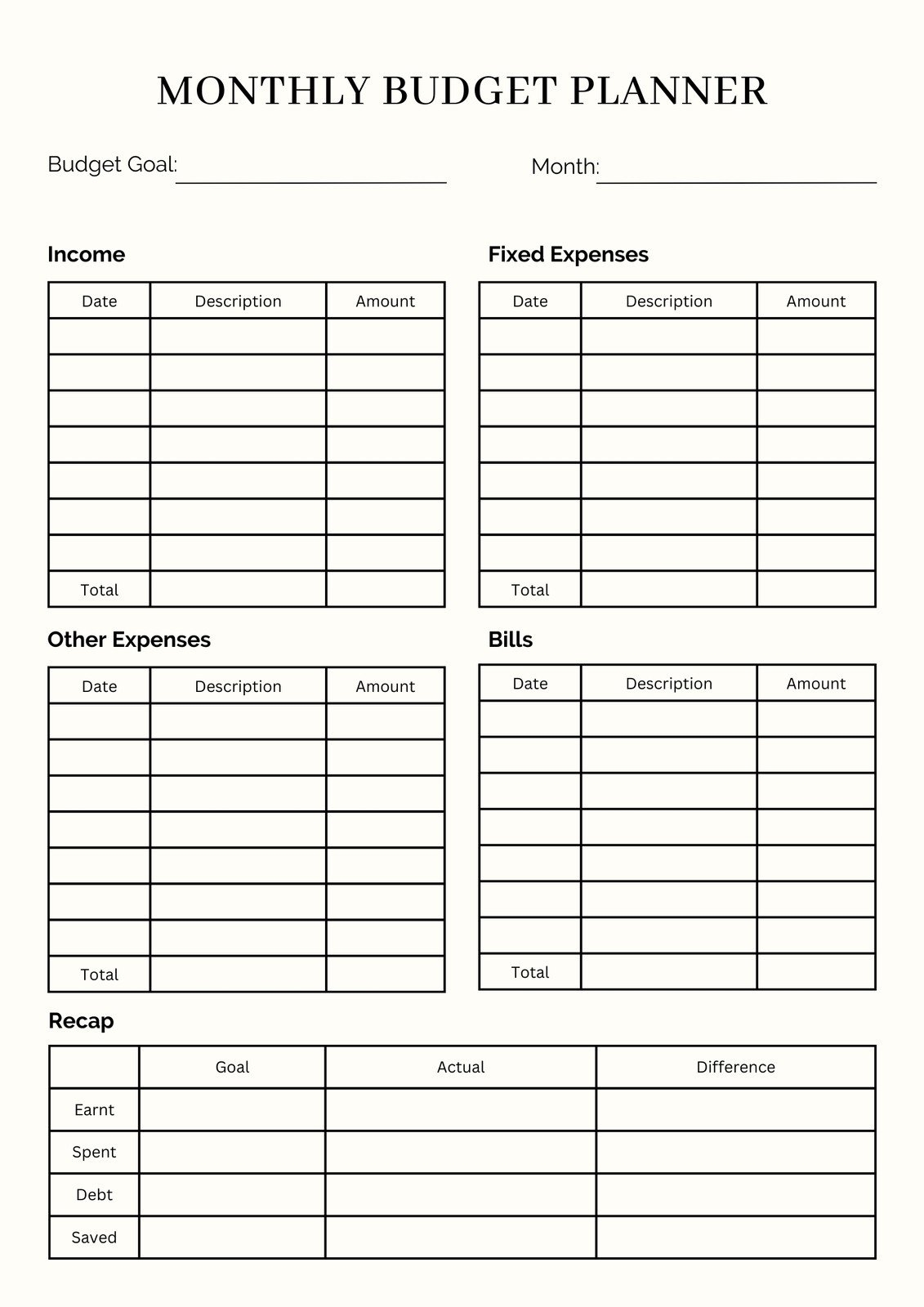 Free And Customizable Budget Templates Canva Family Binder Budgeting Printables Clean And Scentsible
