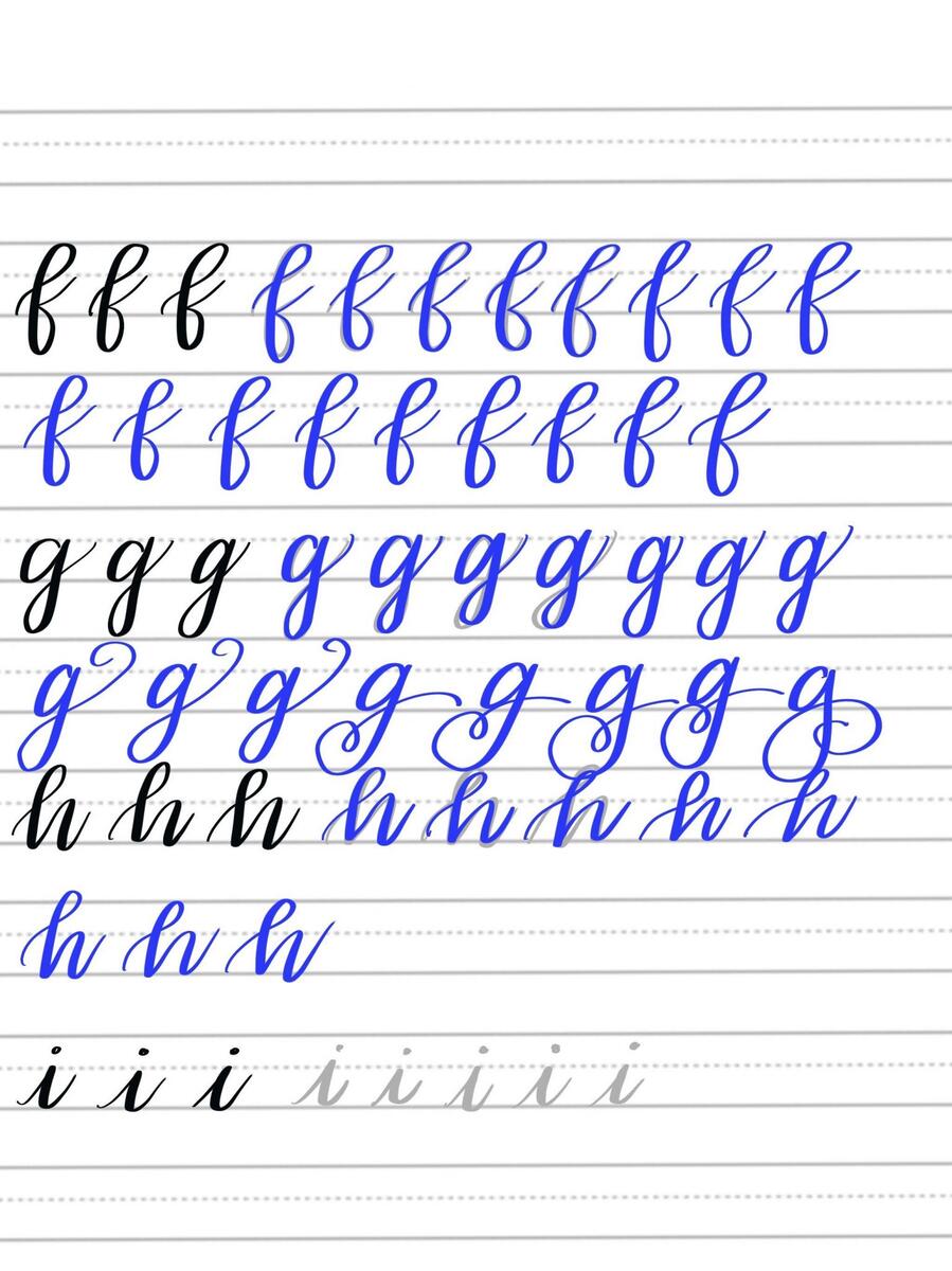 Printable Brush Lettering Alphabet Practice Sheets Modern Calligraphy Alphabet Practice Sheets Printable Worksheets For Small Brush