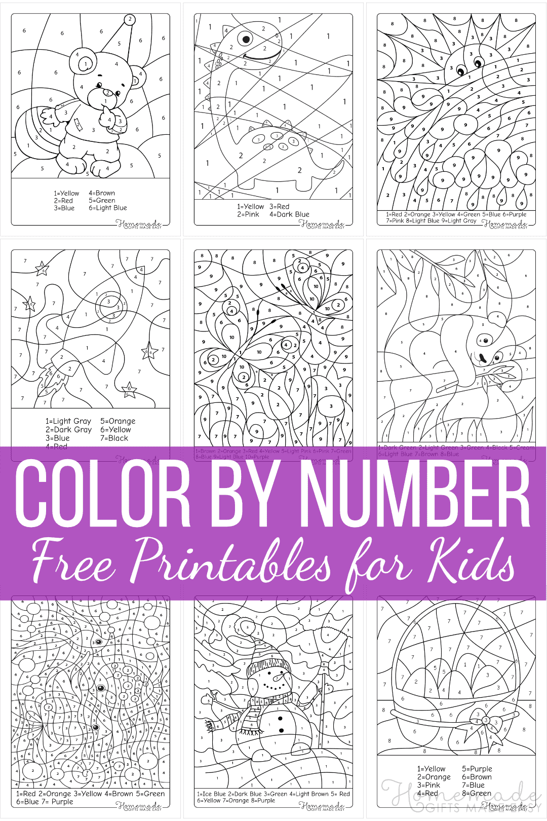 Free Color By Number Printables For Kids Extreme Color By Number 10 Free PDF Printables Printablee