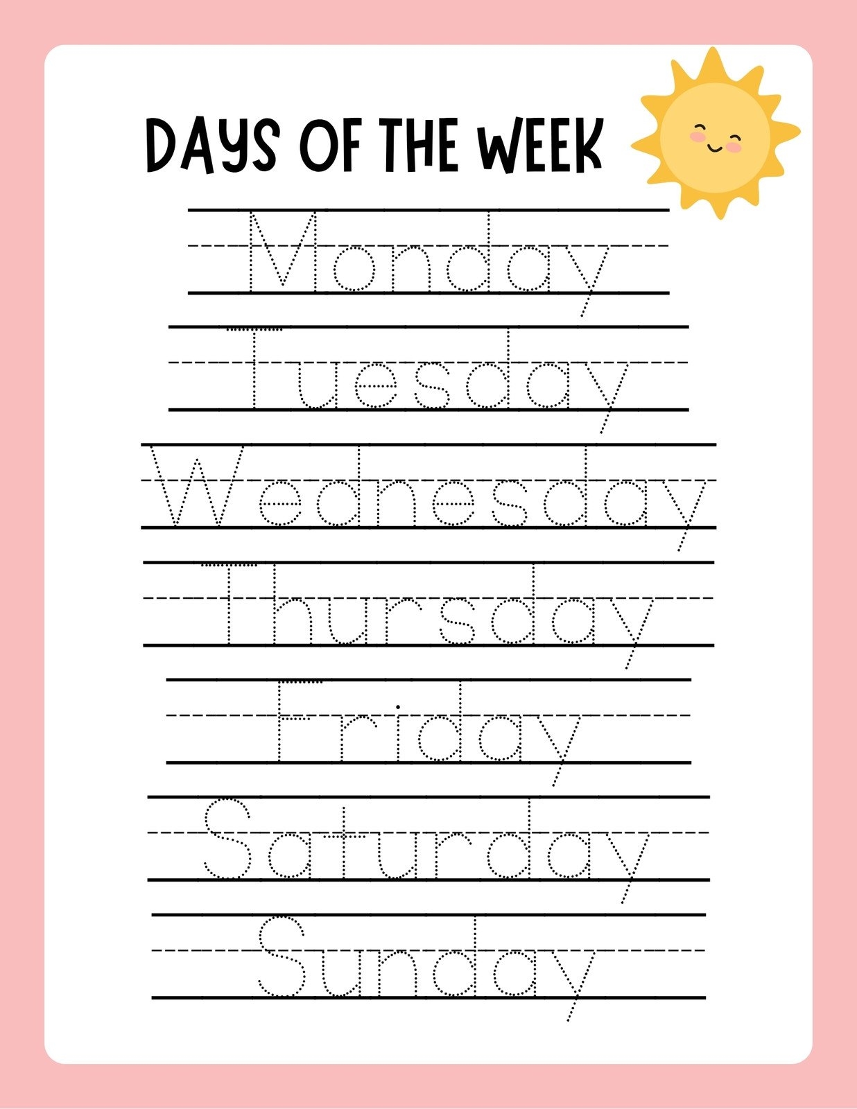 Free Printable Letter P Writing Practice Worksheet