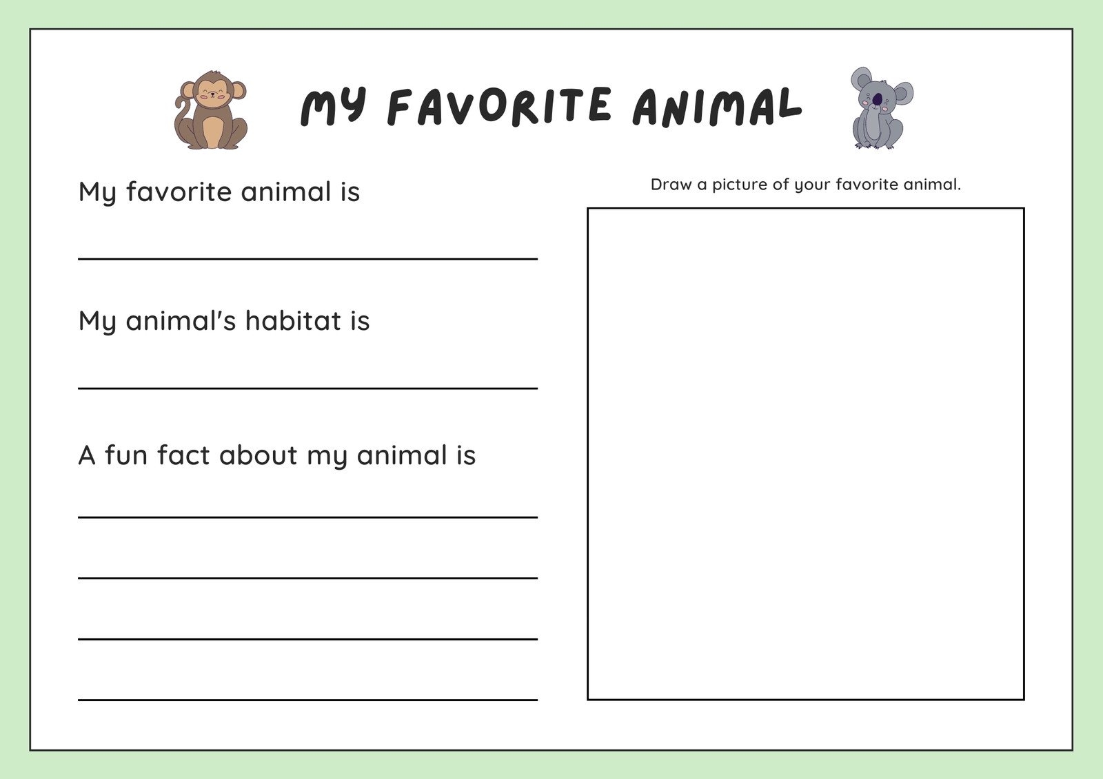 All About Me Worksheet Ocean Animal Theme First Day Of School Activity Made By Teachers