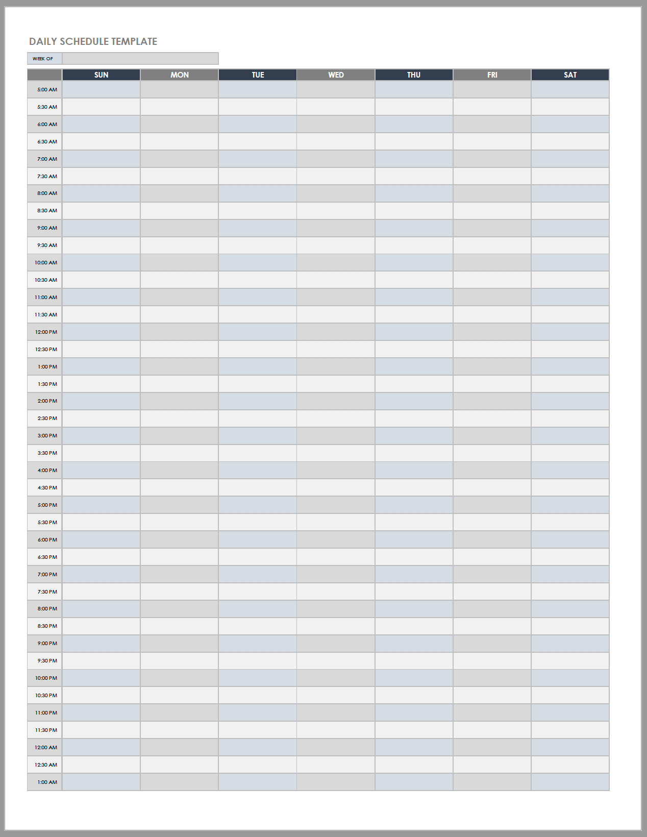 Free Daily Work Schedule Templates Smartsheet Free Daily Work Schedule Templates Smartsheet