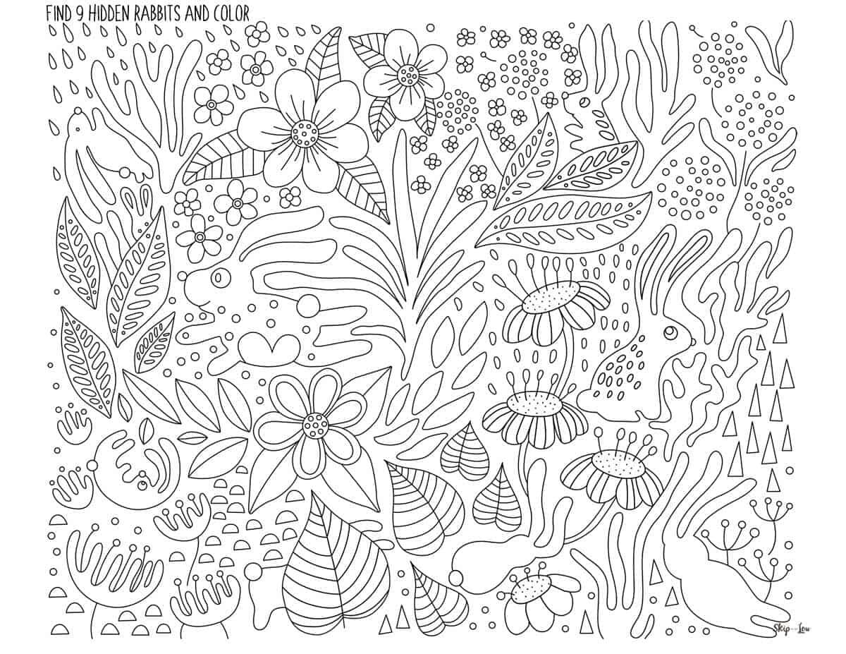 Hidden Object Pages Adults 6 Free PDF Printables Printablee Worksheets Library