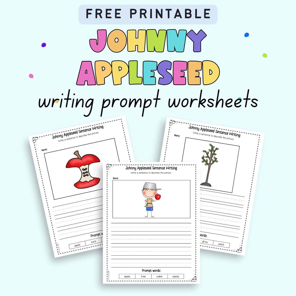 Free Johnny Appleseed Writing Prompt Worksheets The Artisan Life Free Johnny Appleseed Writing Prompt Worksheets The Artisan Life