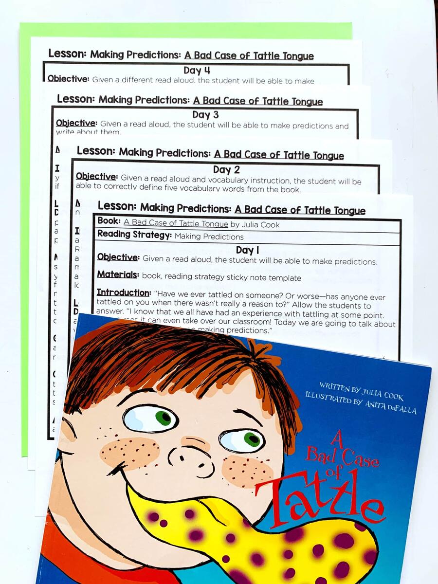 Free Making Predictions Activities Read Aloud Lesson Plan