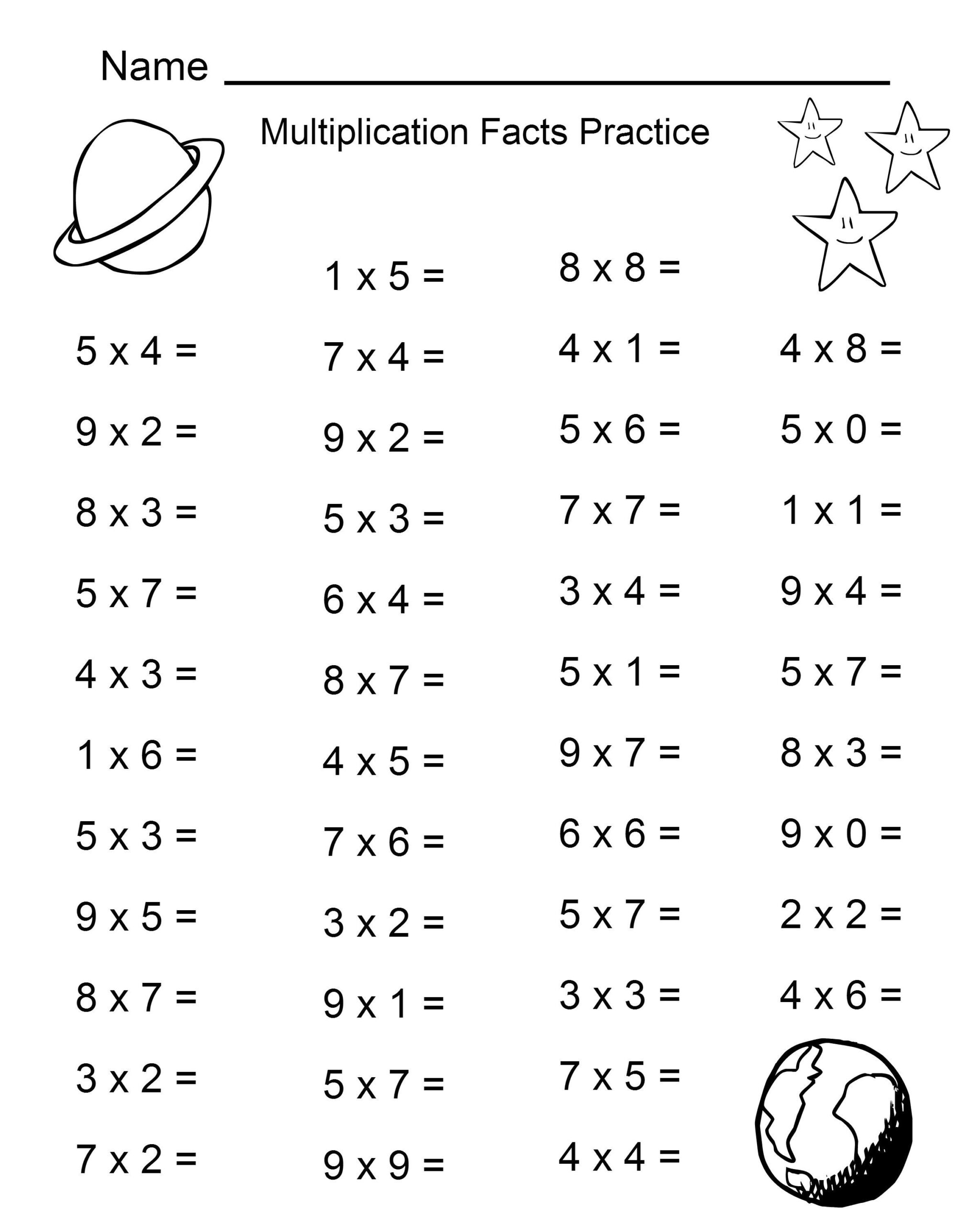 Free Multiplication Facts Practice Worksheets Printable Shelter Worksheets Library Free Multiplication Facts Practice Worksheets Printable Shelter Worksheets Library