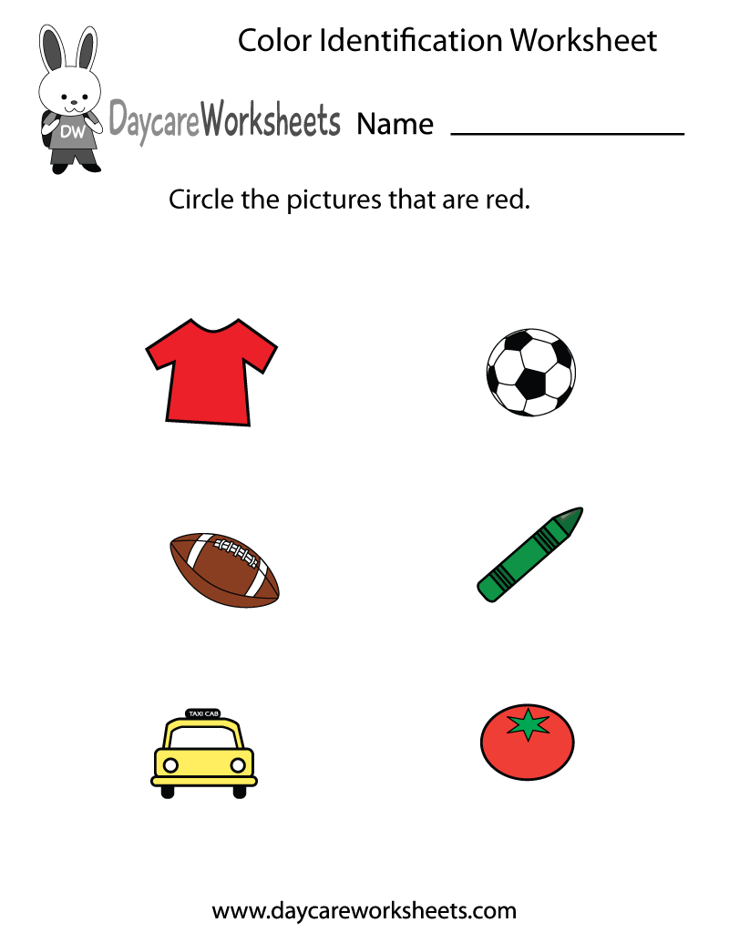 Free Preschool Color Identification Worksheet Free Preschool Color Identification Worksheet