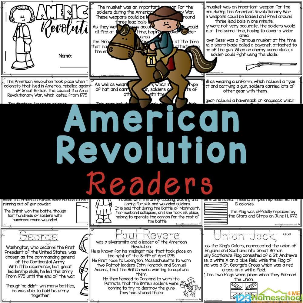 FREE Printable American Revolutionary War For Kids Reader Social Studies Online Exercise For Grade 5 Worksheets Library