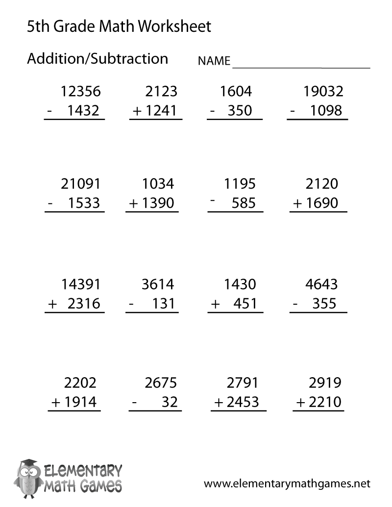Free Printable Arithmetic Worksheet For Fifth Grade Free 5th Grade Math Worksheets Printable W Answers Mashup Math