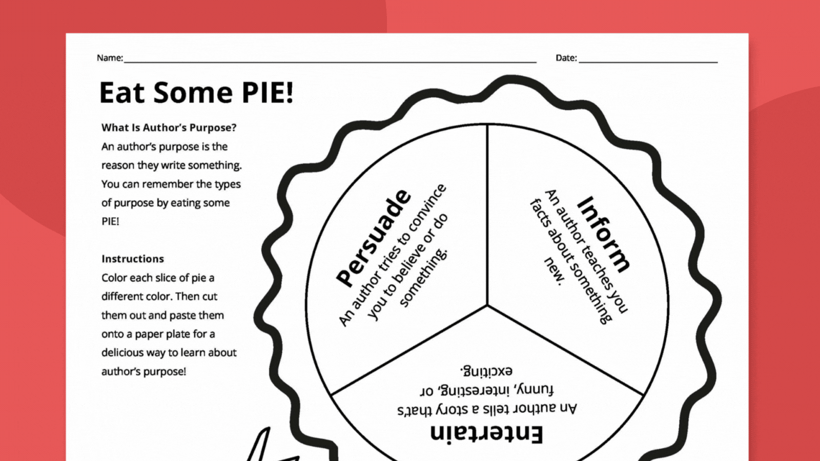 Free Printable Author S Purpose Worksheet Bundle 3 Activities We Are Teachers Englishlinx Author S Purpose Worksheets