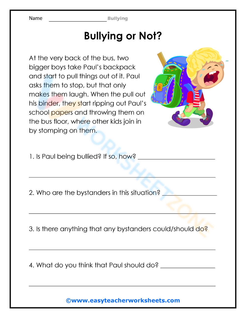 Free Printable Bullying Worksheets For Kids And Adults Worksheets Library Free Printable Bullying Worksheets For Kids And Adults Worksheets Library