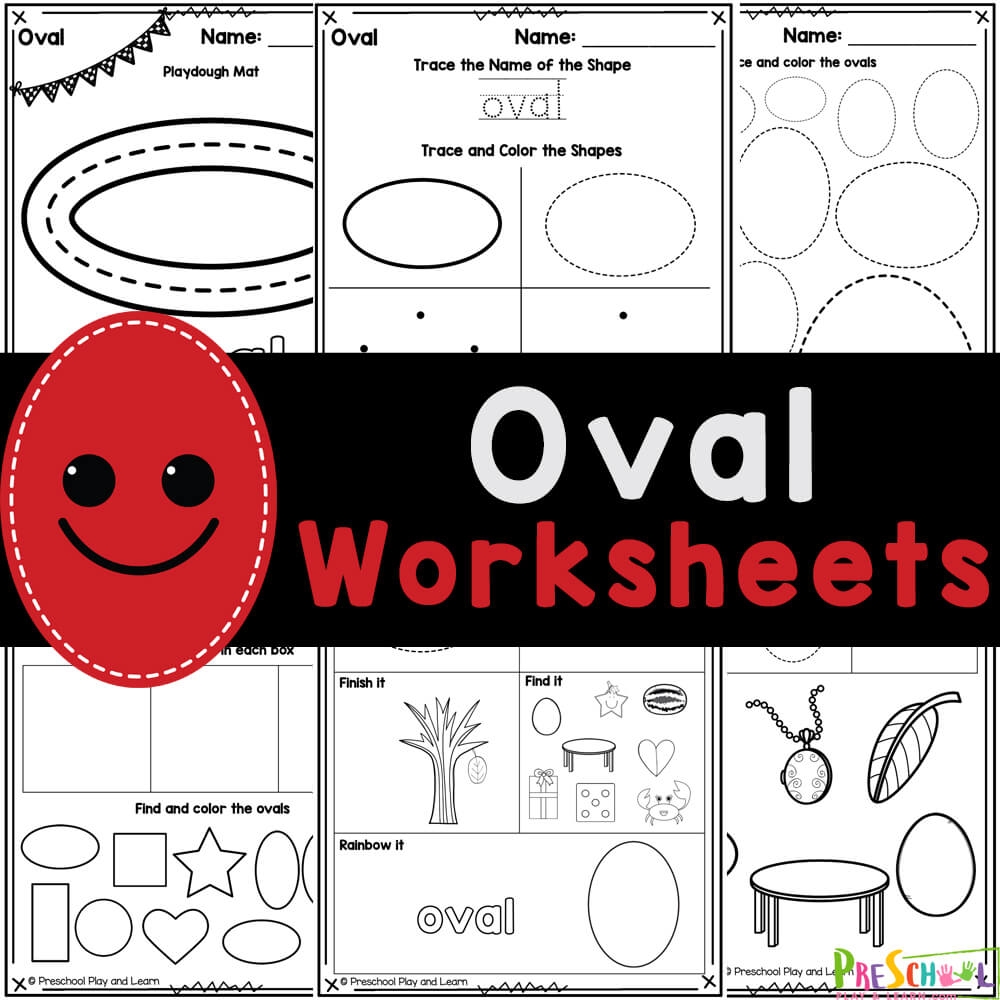 FREE Printable Oval Shape Worksheets For Preschool FREE Printable Oval Shape Worksheets For Preschool
