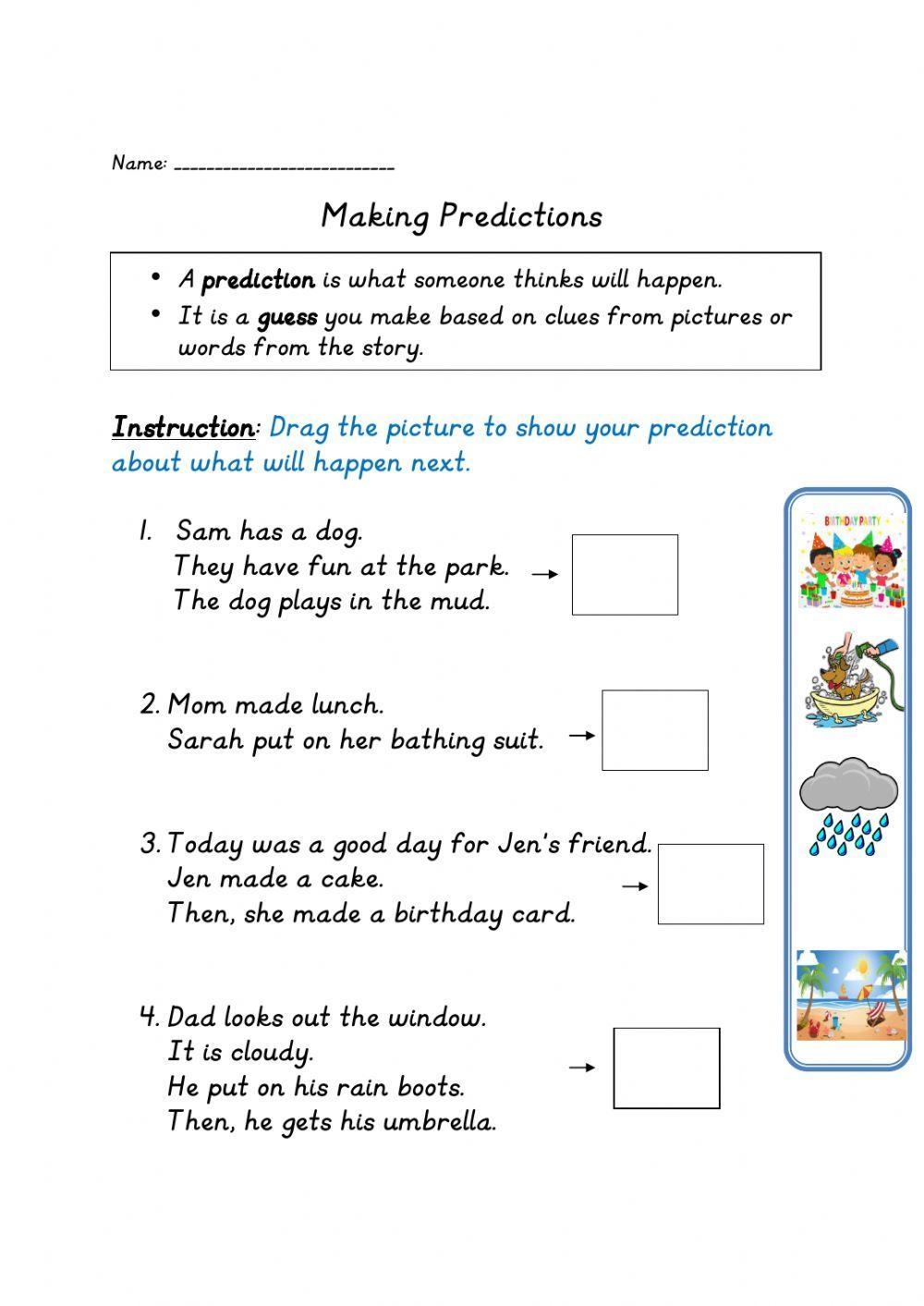 Free Printable Predictions And Inferences We Are Teachers Worksheets Library Making Predictions Graphic Organizers Making Predictions Worksheets Made By Teachers