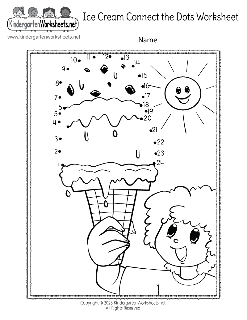 Free Printable Summer Connect The Dots Worksheet Free Dot To Dot Worksheets 1 20 Nature Inspired Learning