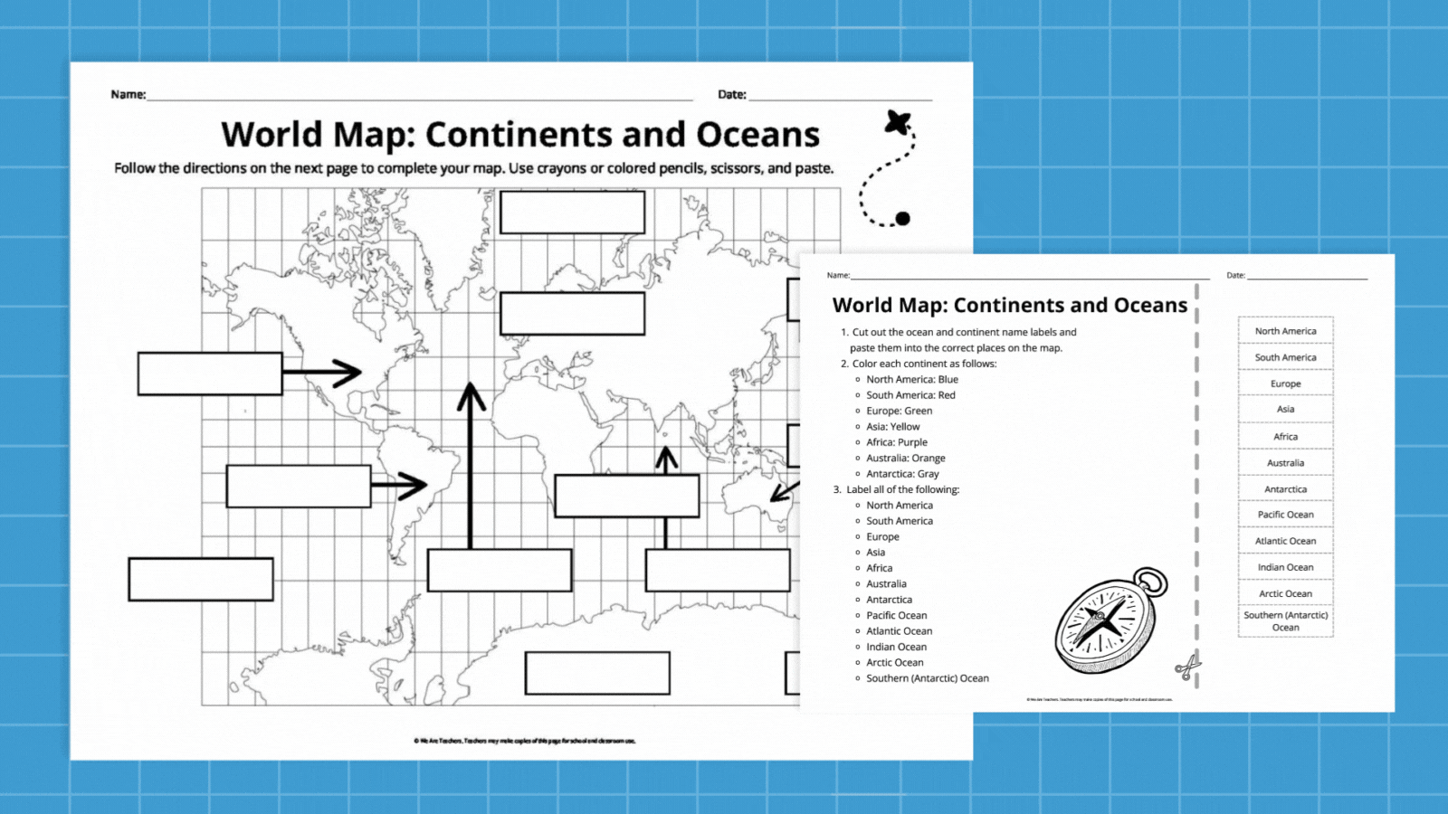 Free Printable World Maps