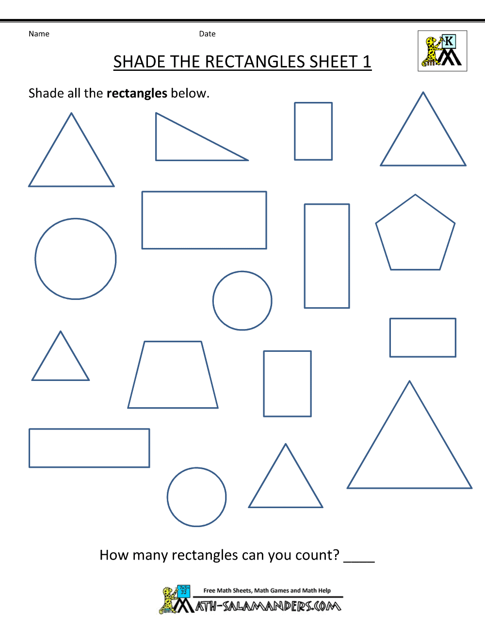 Free Shape Worksheets Kindergarten Preschool Shapes Worksheets Superstar Worksheets