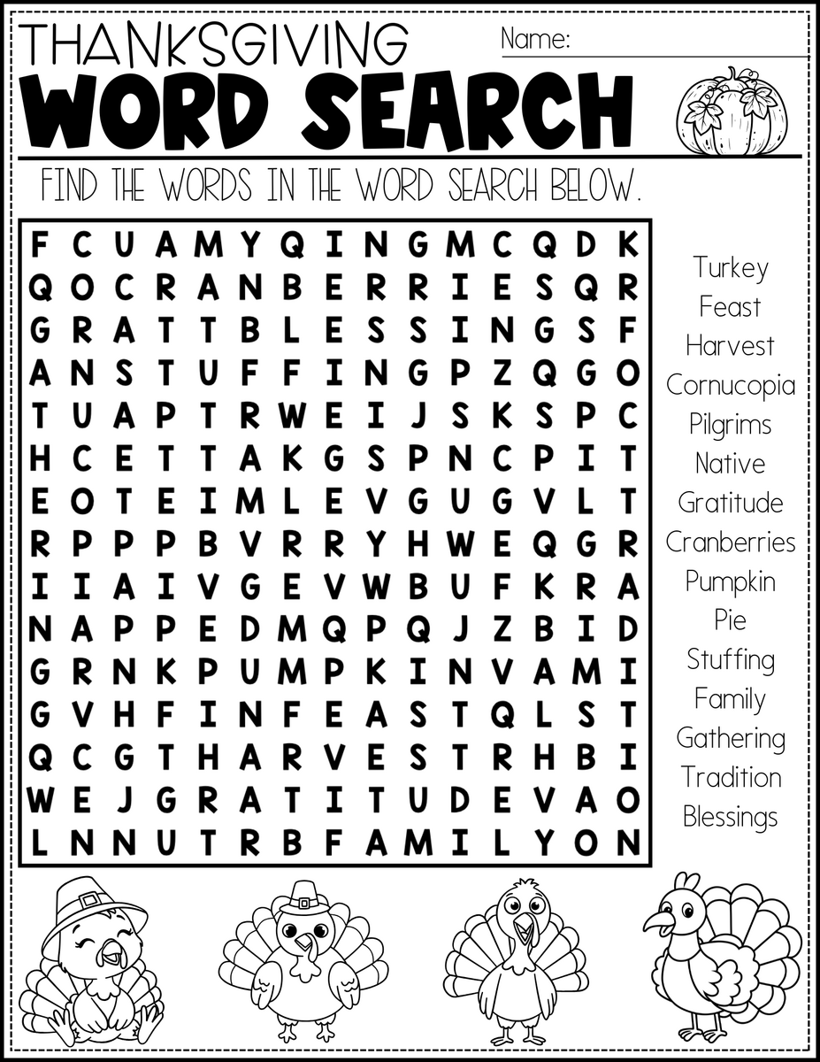 Fun Thanksgiving Activity Pages For Kids Free Printable Teaching Mama