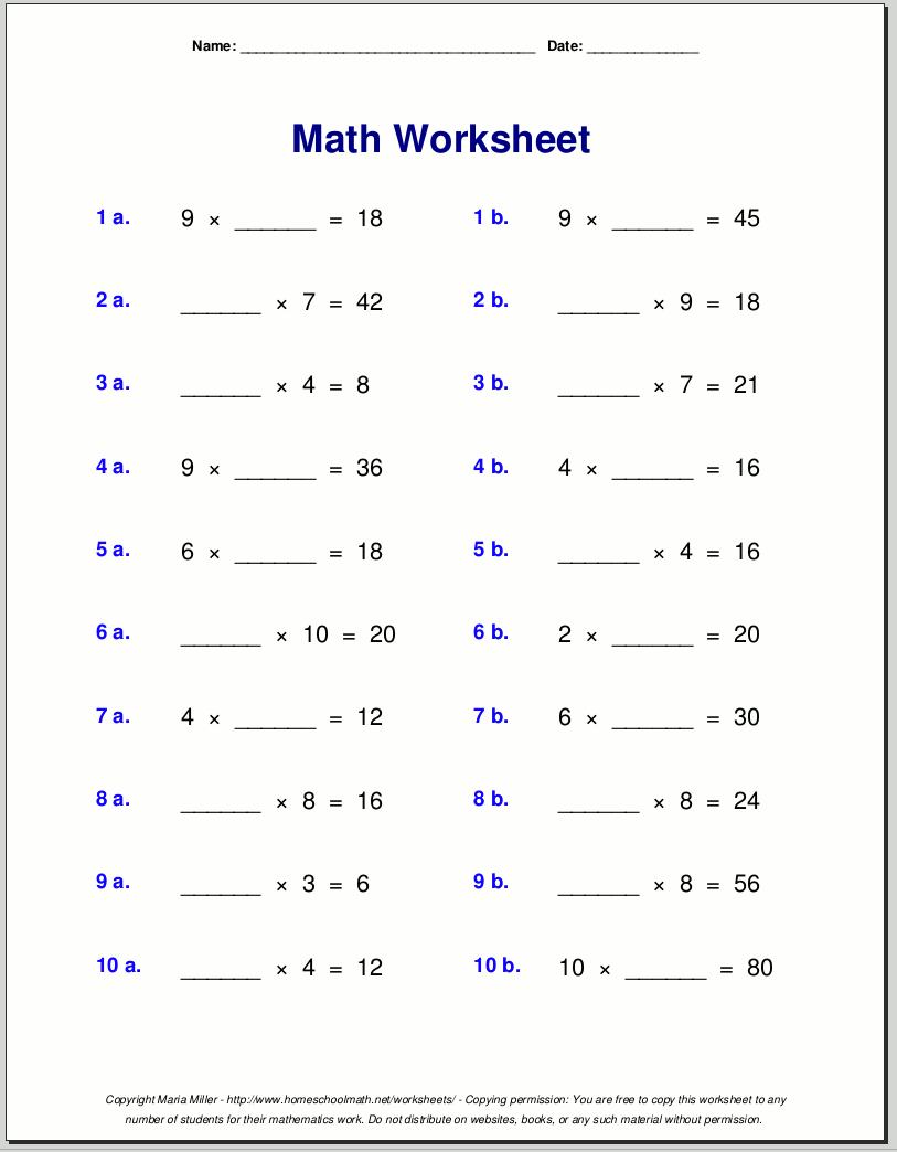 Math Worksheets Superstar Worksheets