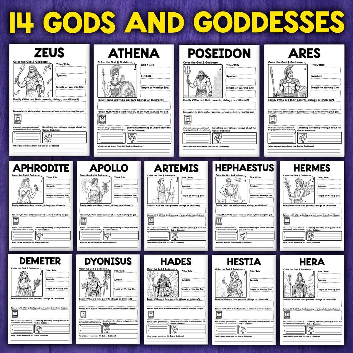 Greek Gods Goddesses Activity Worksheets Greek Mythology Project Research Activity Ancient Greece Activity Etsy Ireland Greek Gods Goddesses Activity Worksheets Greek Mythology Project Research Activity Ancient Greece Activity Etsy Ireland