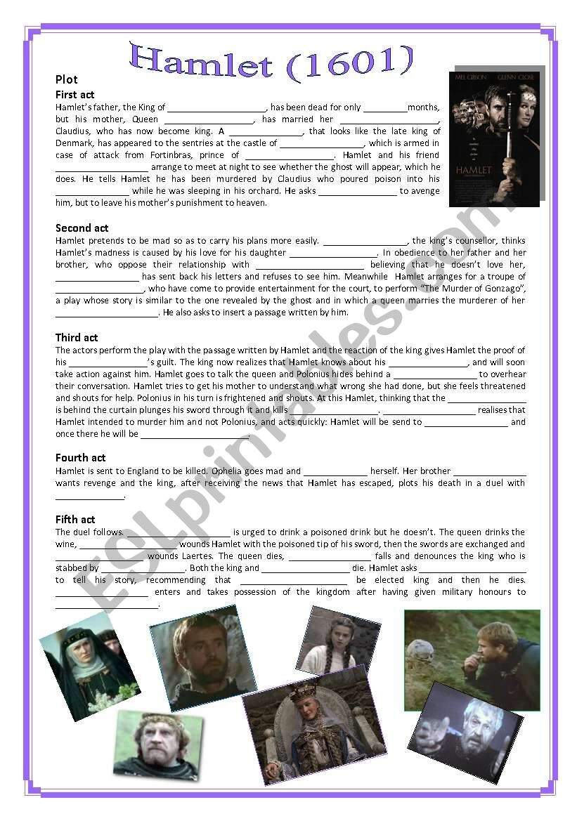 Hamlet Act 2 Scenes 1 2 Double Entry Journals By Teach Simple