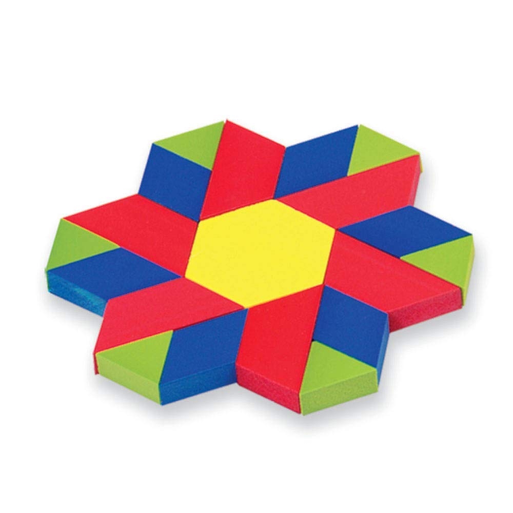 Hand2mind Brandclub Hand2mind Plastic Pattern Blocks For Kids Shapes For Kindergarten Montessori Toys Geometric Shapes Symmetry Shape Recognition Pattern Blocks For Classroom Set Of 250