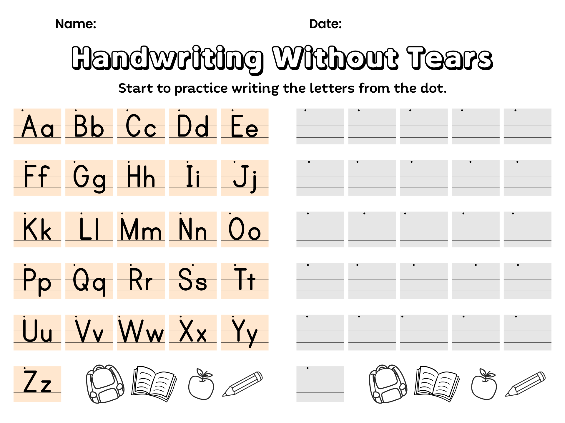 Handwriting Without Tears Preschool 10 Free PDF Printables Worksheets Library