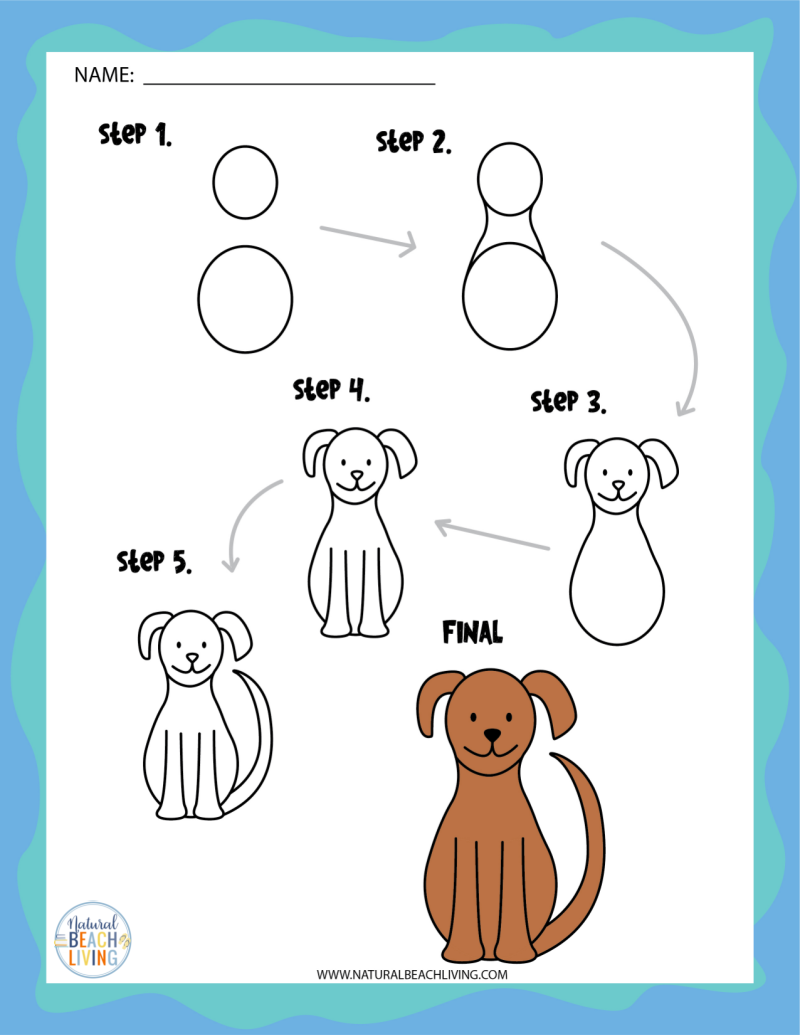 How To Draw Animals And Insects Step By Step Printables For Kids Natural Beach Living