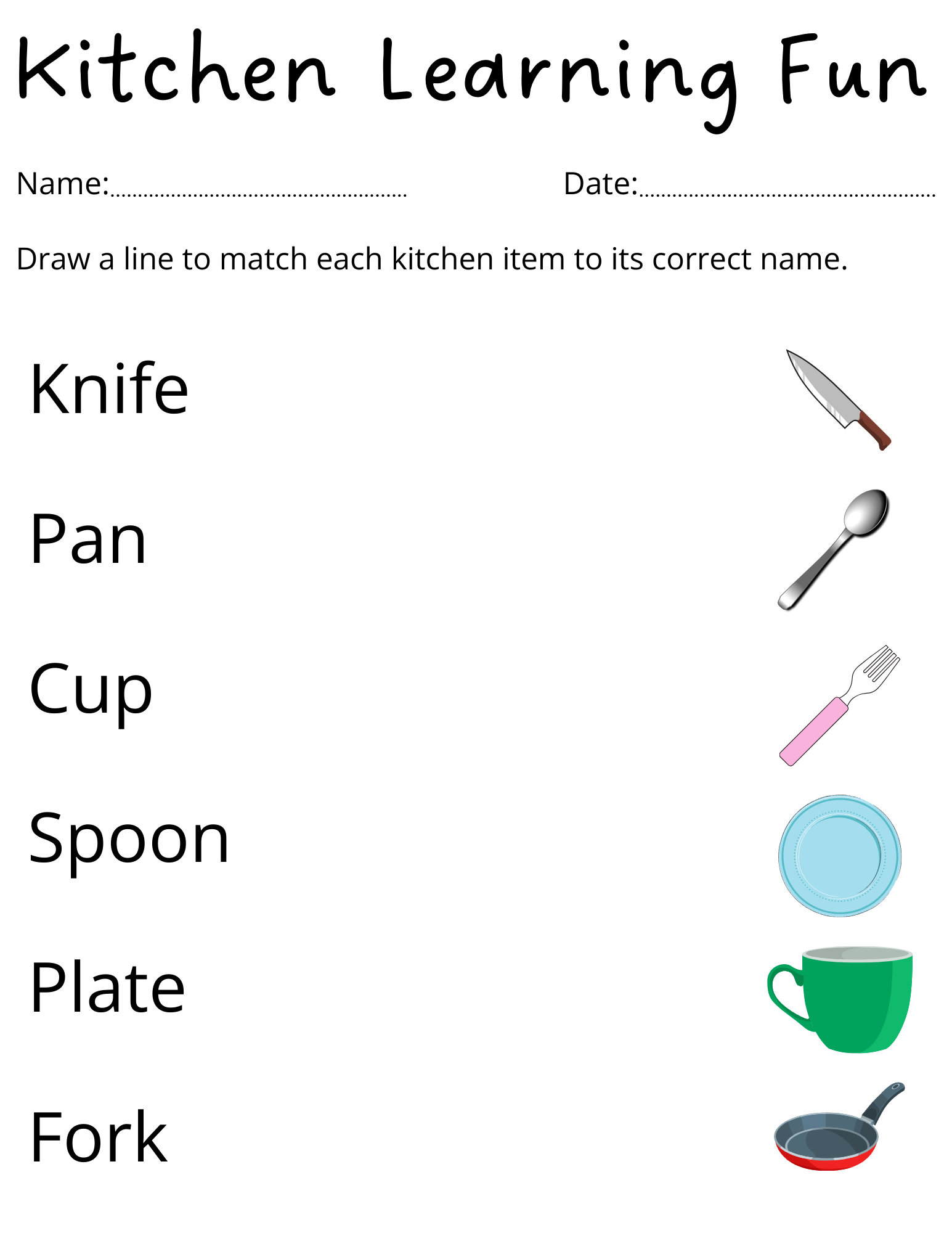 Kids Kindergarten Things In The Kitchen Worksheet Preschool Kitchen Tools Made By Teachers Kitchen Utensil Identification 2 Chapter 3 Activity Guide Studocu