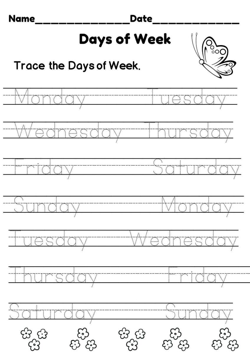 Kindergarten Morning Worksheets