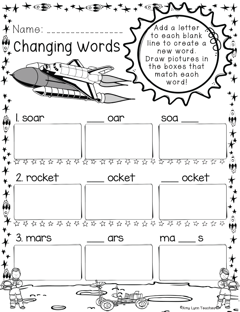 Kindergarten Space Themed Worksheets 100 Standards Aligned Printables Made By Teachers Kindergarten Space Themed Worksheets 100 Standards Aligned Printables Made By Teachers