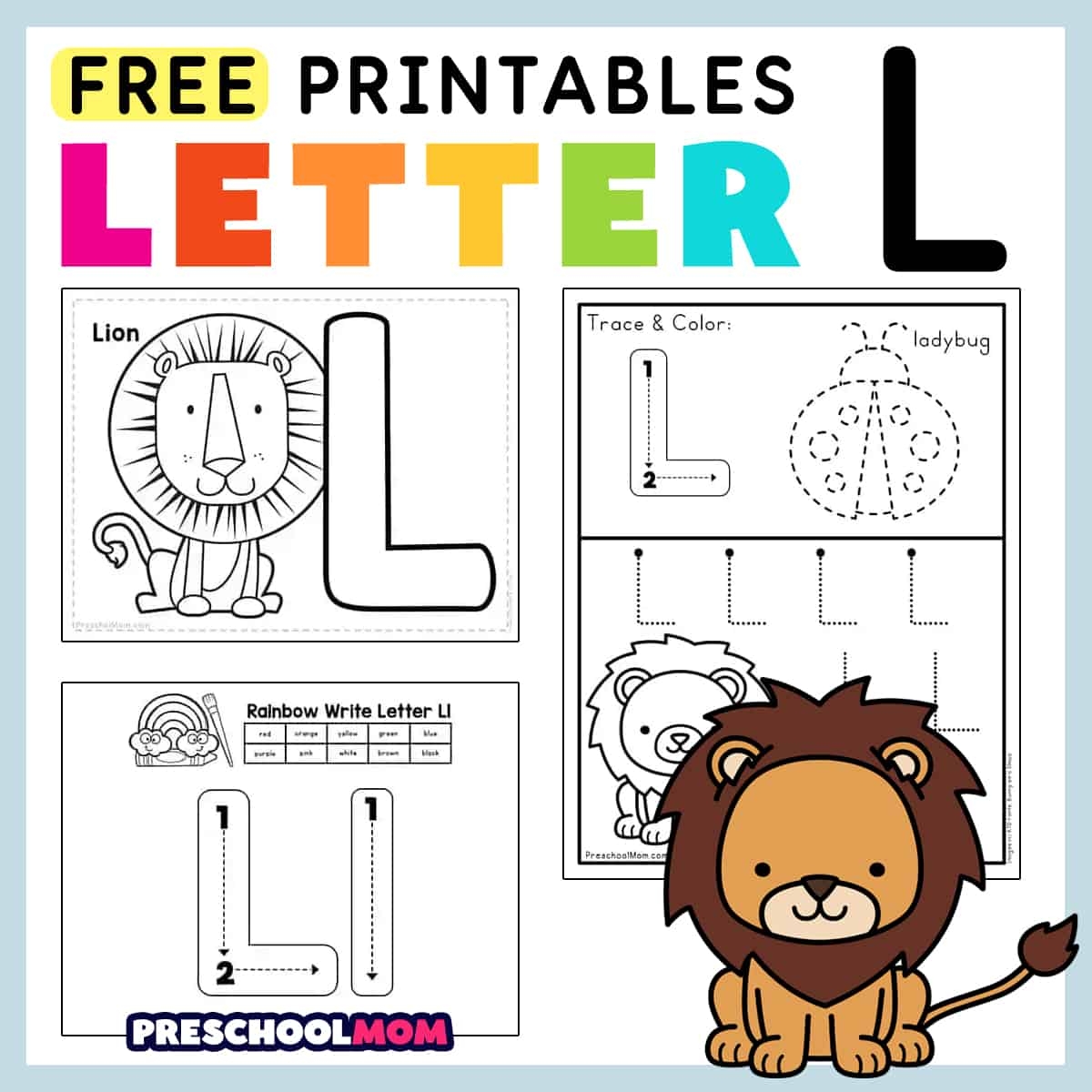 Free Printable Letter L Coloring Worksheet