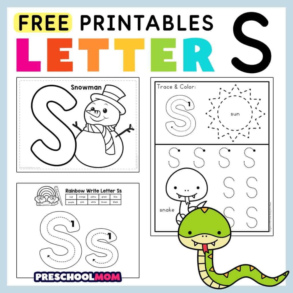 Letter S Free Worksheets TeachersMag