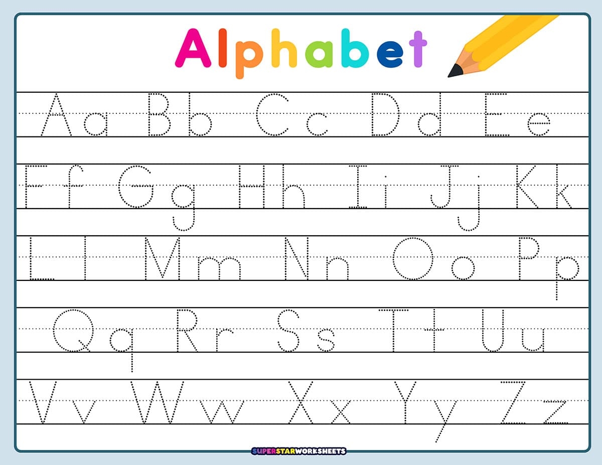 Letter Tracing Worksheets Superstar Worksheets Letter Tracing Worksheets Superstar Worksheets