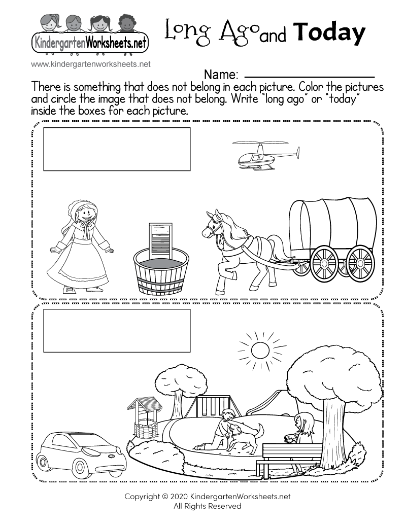 Long Ago And Today Worksheet Free Printable Digital PDF Long Ago And Today Worksheet Free Printable Digital PDF