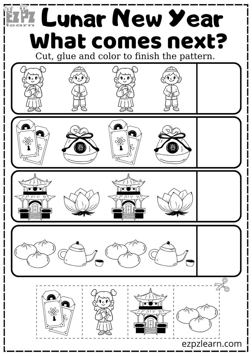 Lunar And Chinese New Year Word Scramble 20 Words Vocabulary Activity Free Printable PDF Ezpzlearn