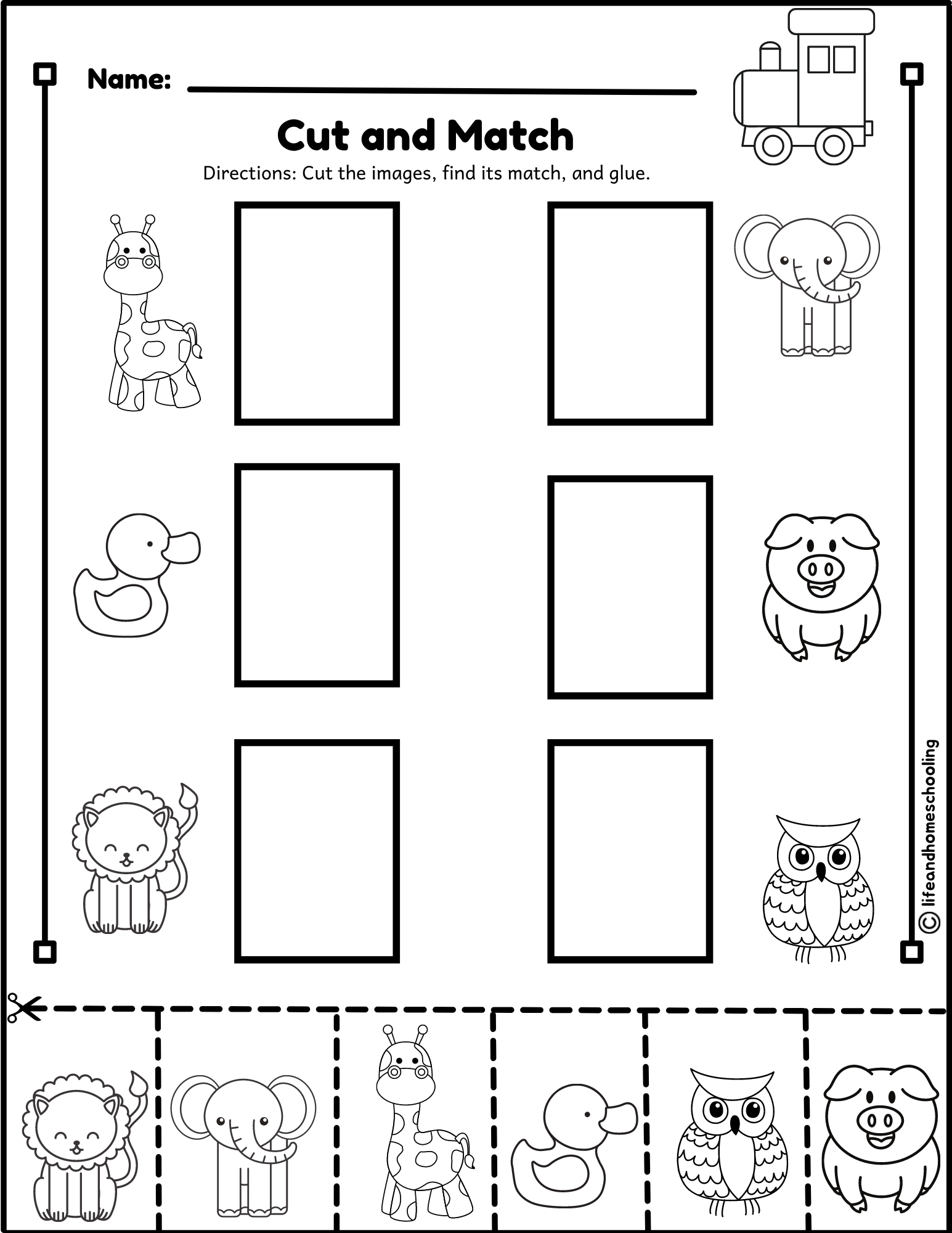 Free Matching Shapes Worksheets By Storyboard That