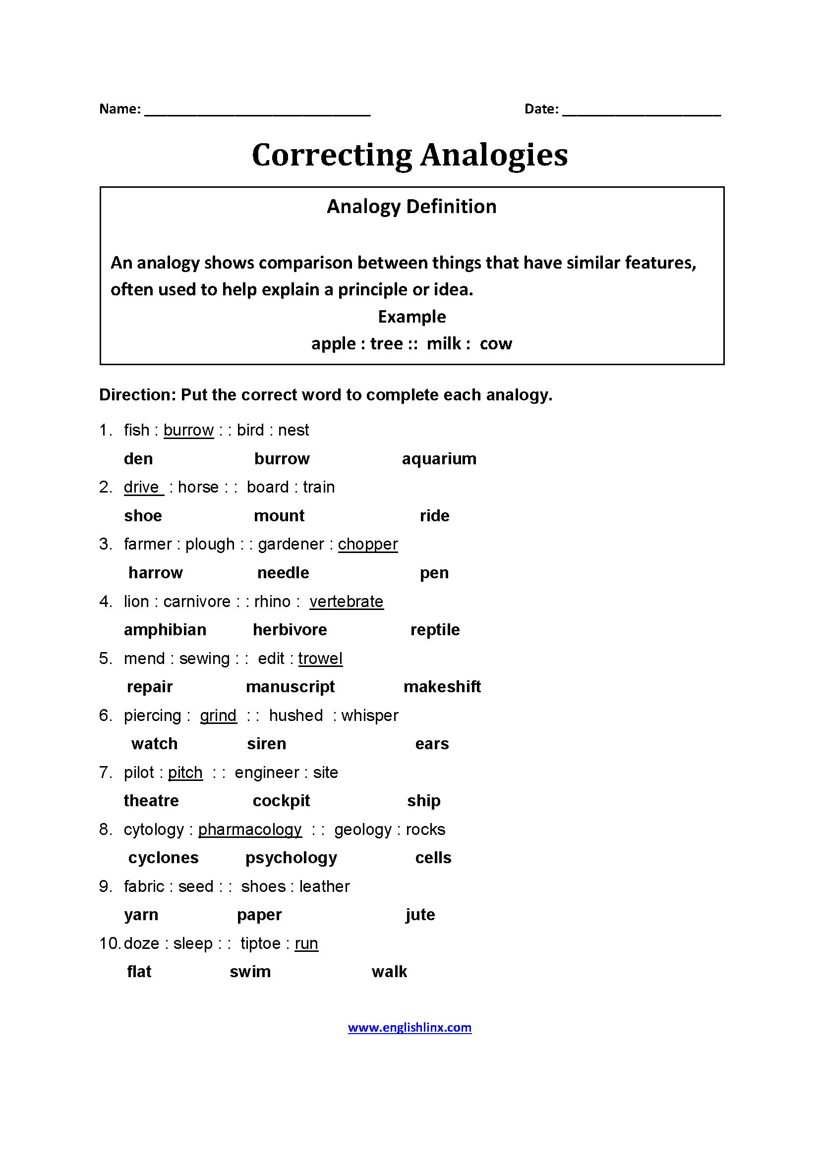 Math Analogies Worksheets Activity Shelter Worksheets Library
