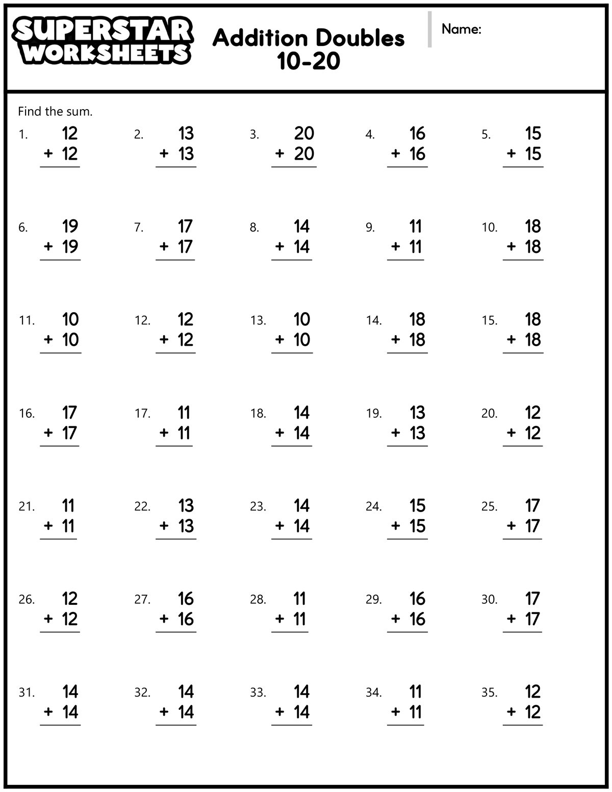 FREE Printable 2nd Grade Math Minutes Worksheets Pdf