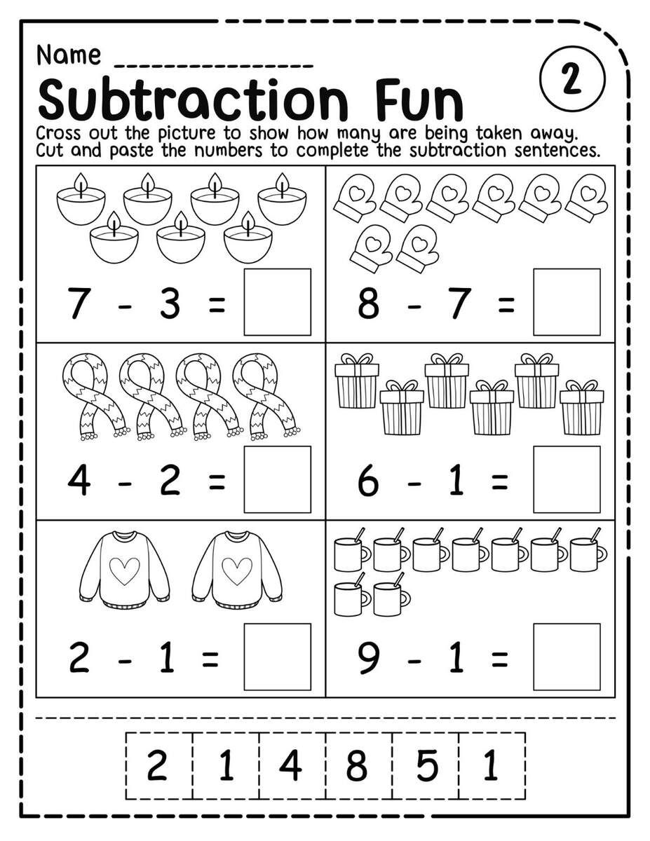 Mathematics Subtraction Worksheets Subtraction Worksheets Preschool