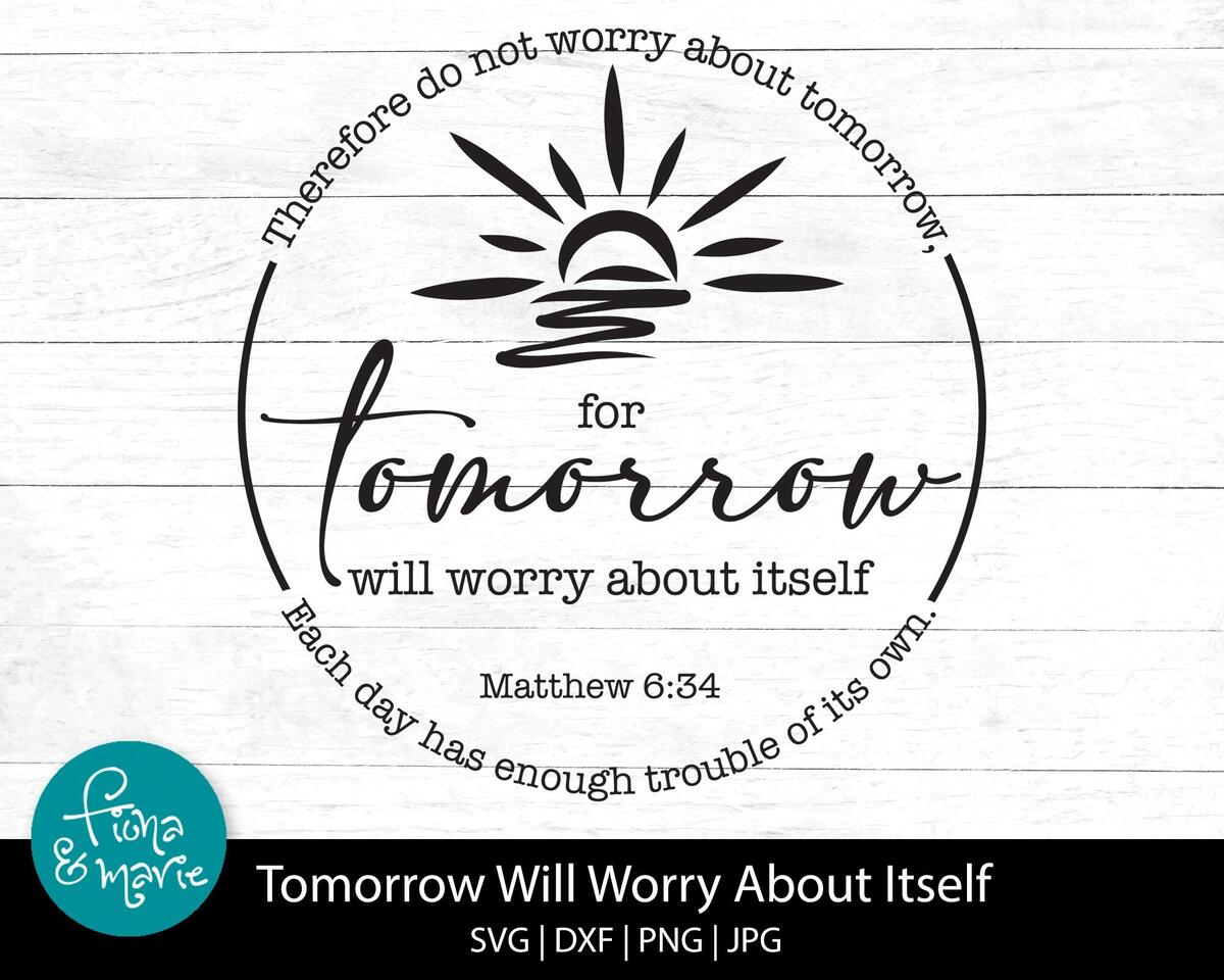 Matthew 6 34 Craft Etsy Matthew 6 34 Craft Etsy
