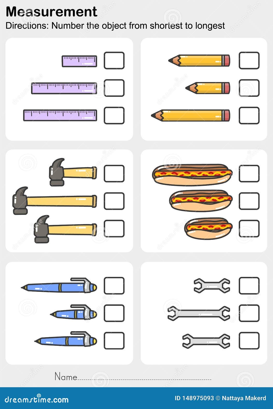 Free Preschool Long Or Short Worksheet