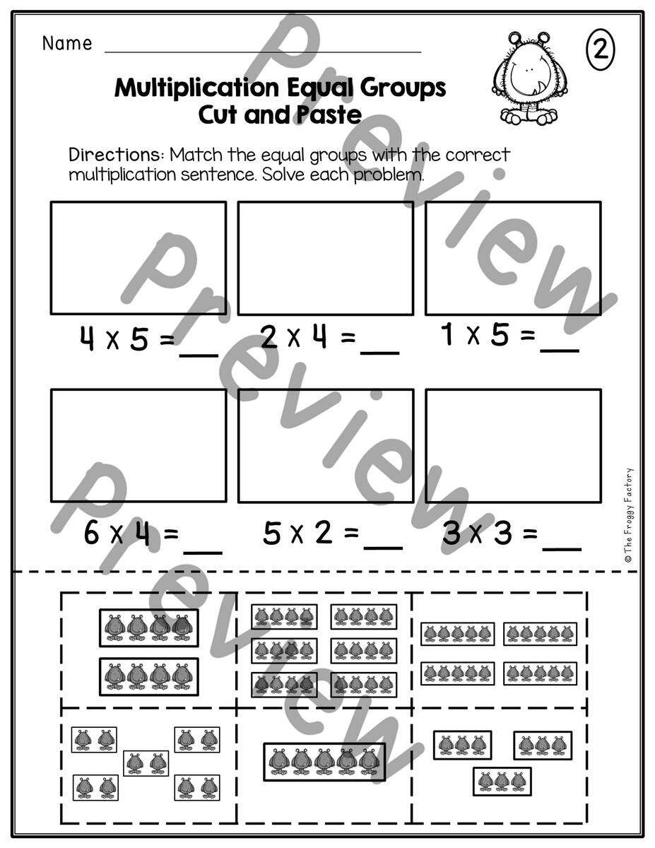Multiplication Equal Groups Multiplication Worksheets Made By Teachers Multiplication Equal Groups Worksheet Worksheets Library