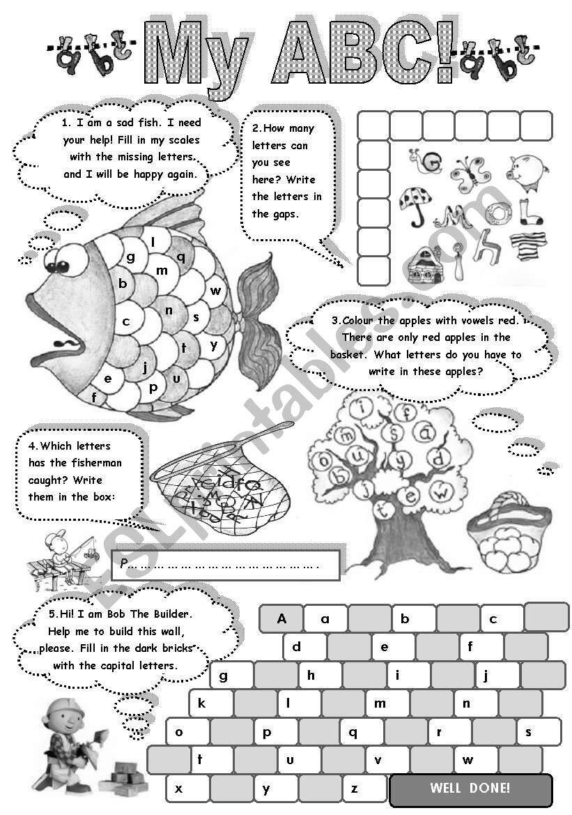 MY A B C FUN WITH ALPHABET Amazing Activities To Practise English Alphabet ESL Worksheet By Svetamarik Svetlana MY A B C FUN WITH ALPHABET Amazing Activities To Practise English Alphabet ESL Worksheet By Svetamarik Svetlana