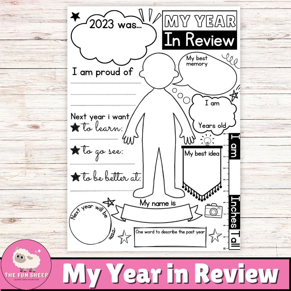 My Year In Review End Of The Year Printable Activity Worksheet Coloring Page Made By Teachers My Year In Review End Of The Year Printable Activity Worksheet Coloring Page Made By Teachers
