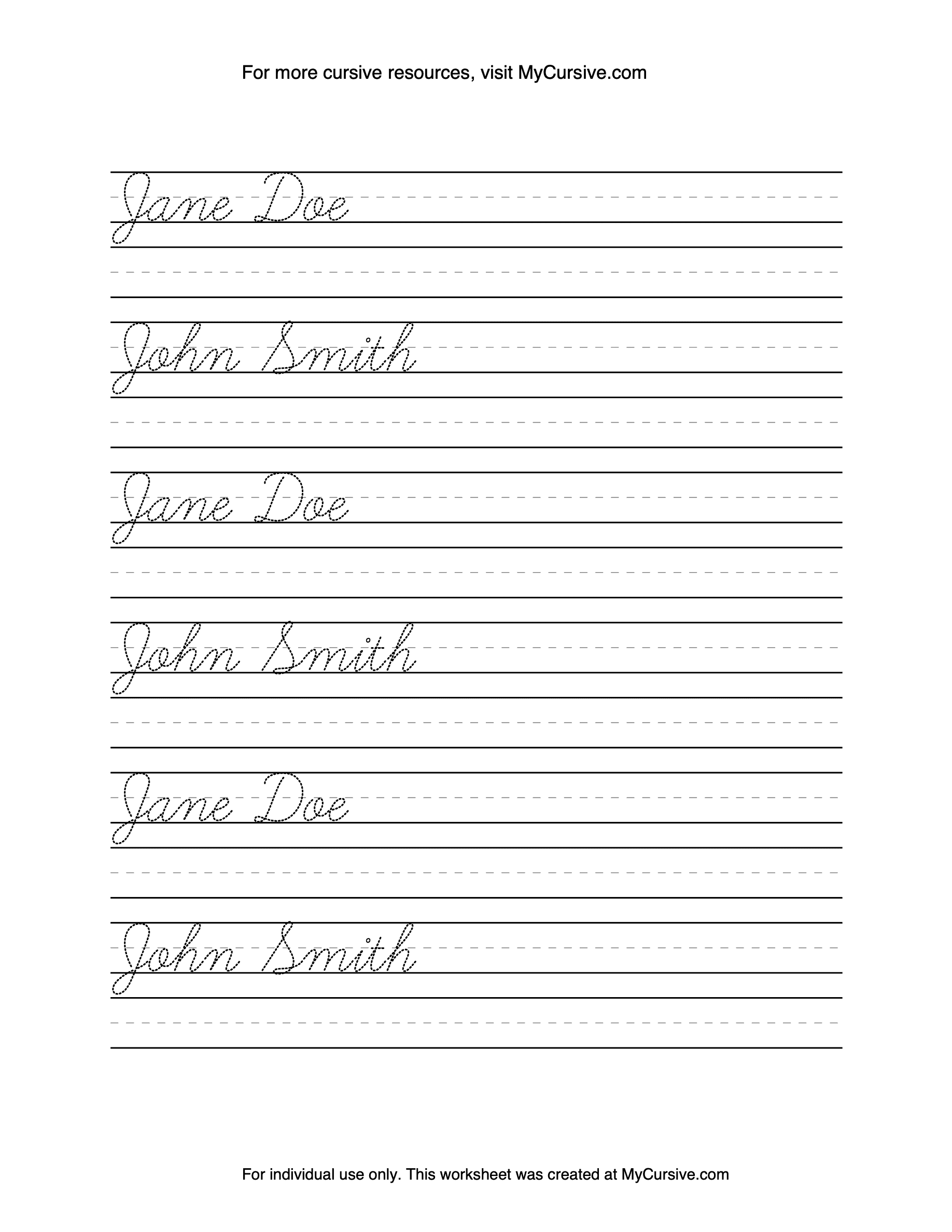 Personalized Cursive Name Tracing Sheet Cursive Name Writing Cursive Name Worksheet Learn To Write Cursive Cursive Handwriting Practice Etsy Norway