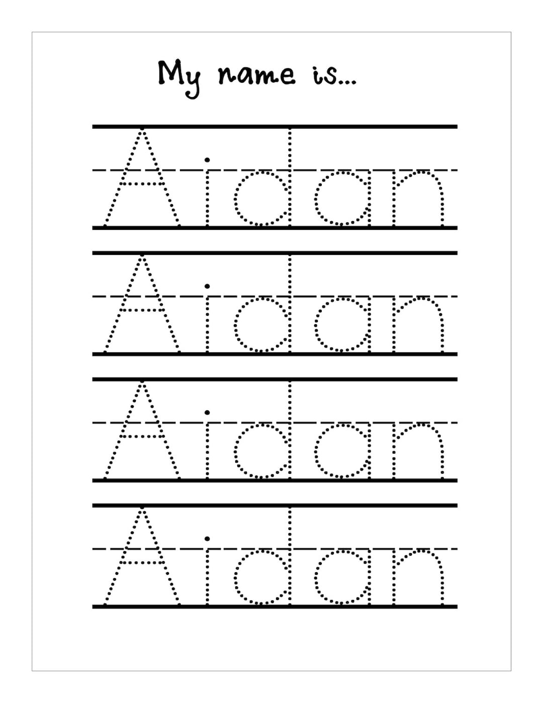 Writing My Name Worksheet Preschool Printable Name Writing Sheets Name Sheets Kindergarten Prep Printable Worksheets Kids Worksheets Etsy